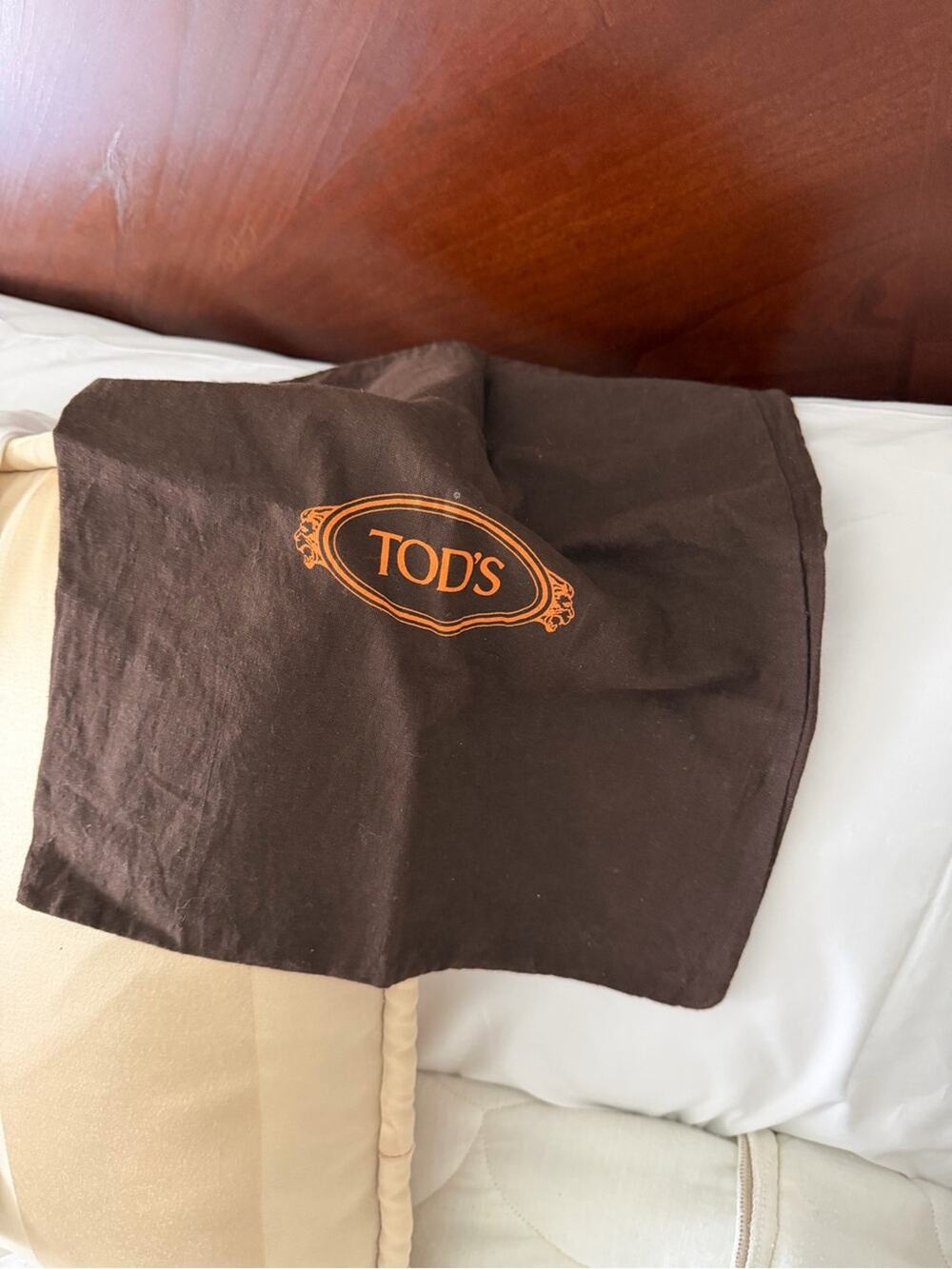 🗽TOD'S Brown Logo Dust Bag